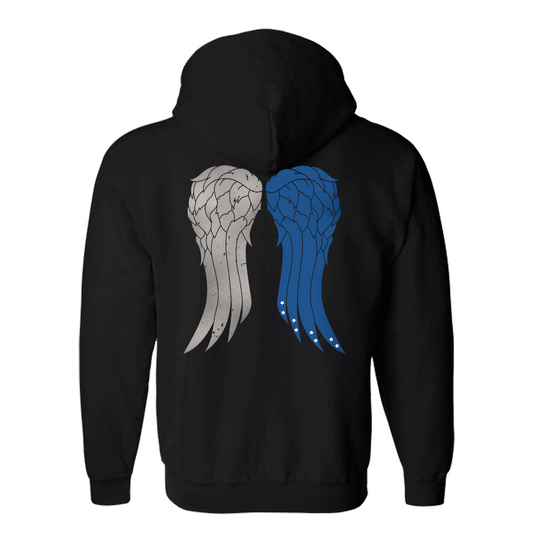 The Walking Dead Daryl's Wings Zip Up Hooded Sweatshirt-0