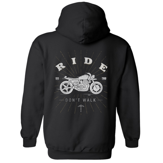 The Walking Dead Ride Don't Walk Personalized Fleece Hooded Sweatshirt-2