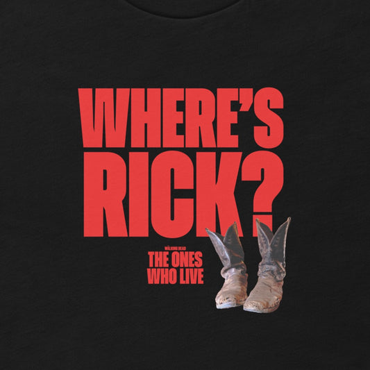 The Walking Dead: The Ones Who Live Where's Rick? Boots Adult T-shirt
