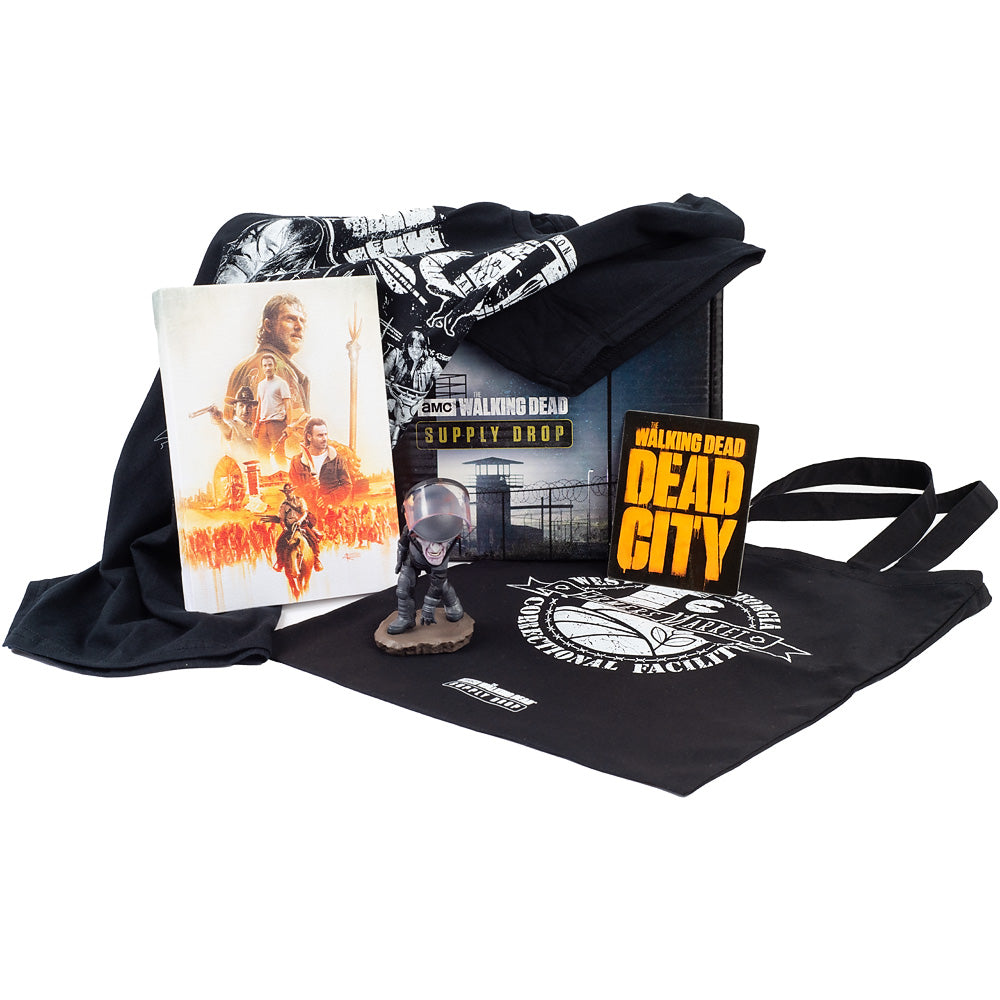 The Walking Dead Exclusive Riot Walker Complete Box
