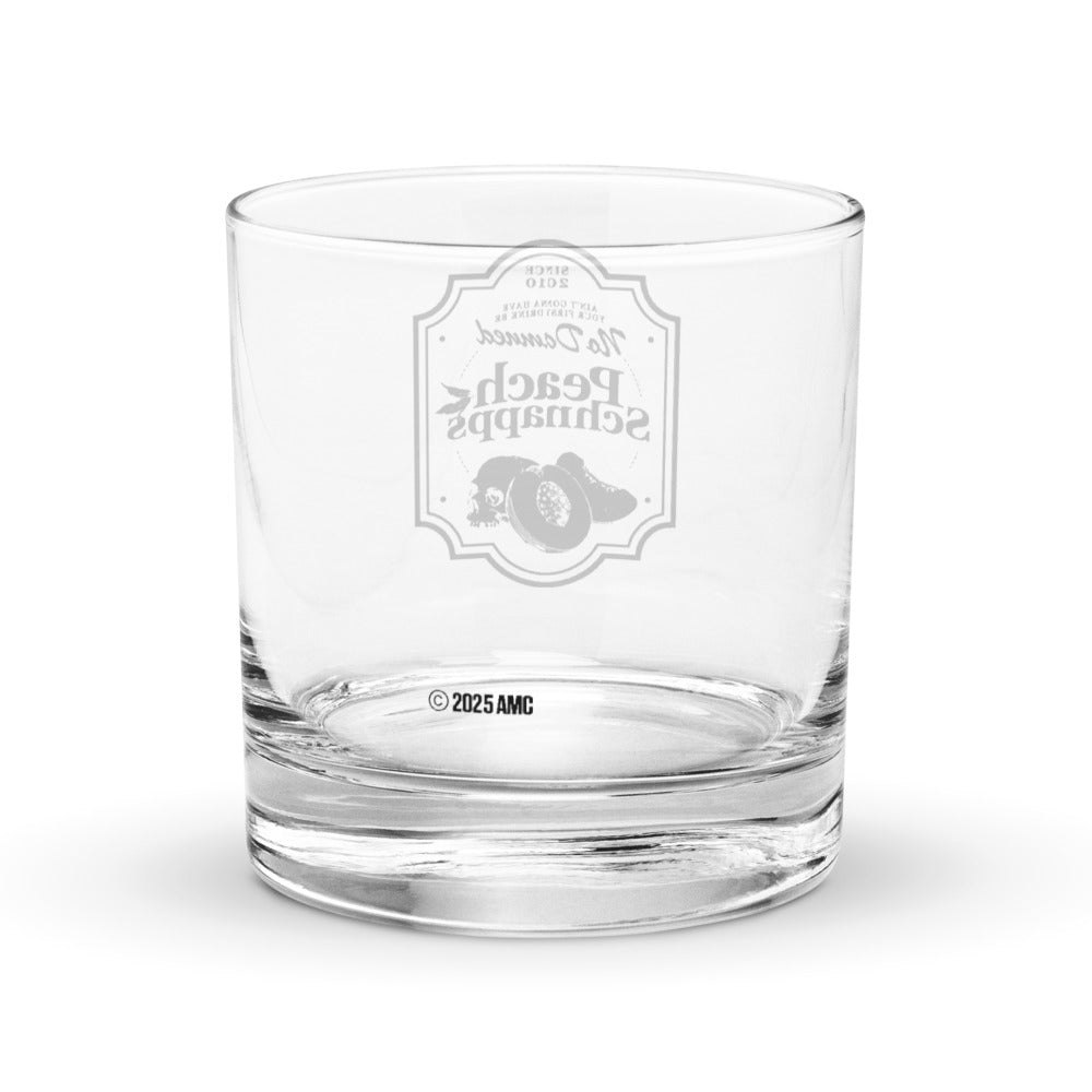 The Walking Dead Rocks Glass 15th Anniversary Peach Schnapps