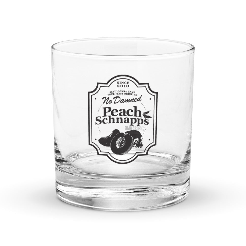 The Walking Dead Rocks Glass 15th Anniversary Peach Schnapps