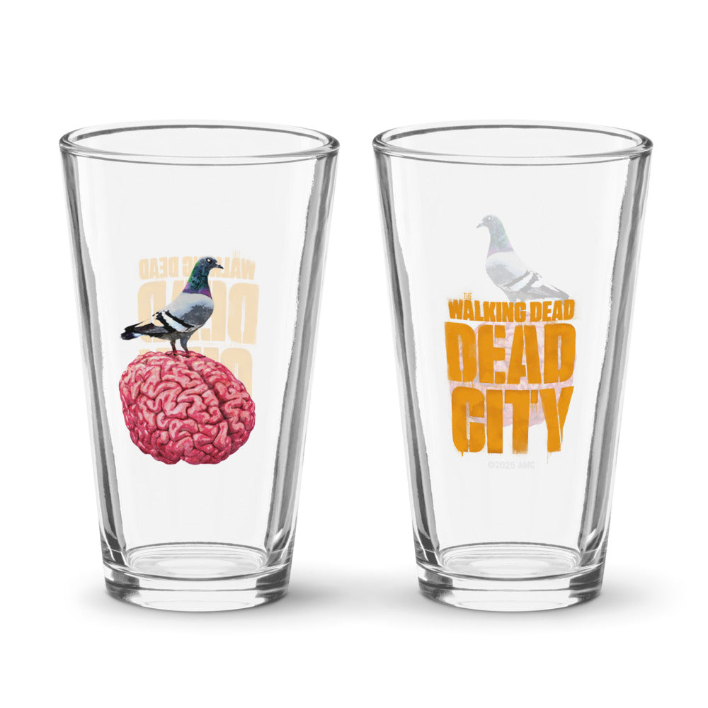The Walking Dead: Dead City Bird Brain Souvenir Pint Glass