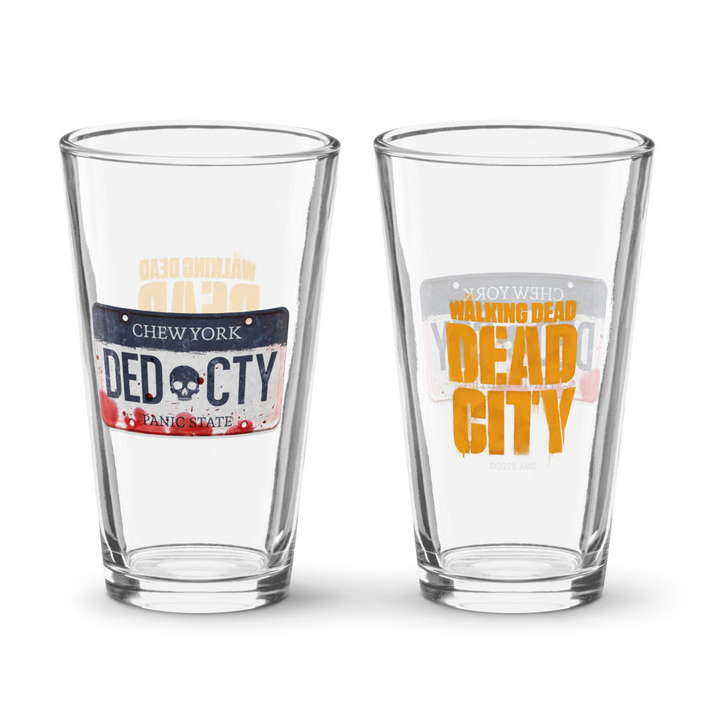The Walking Dead: Dead City License to Survive Souvenir Pint Glass