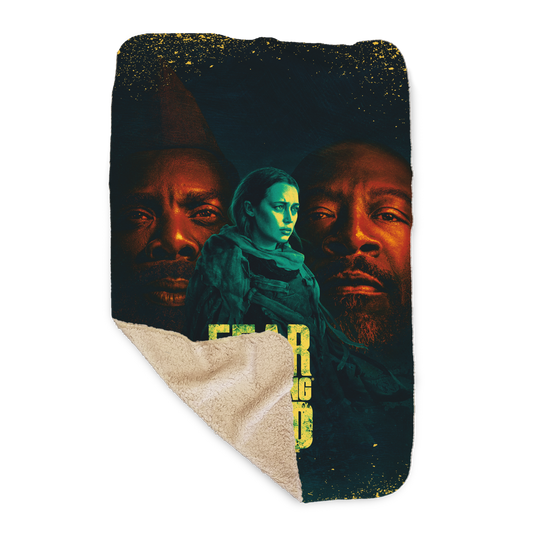 Fear The Walking Dead Season 7B Key Art Sherpa Blanket-1