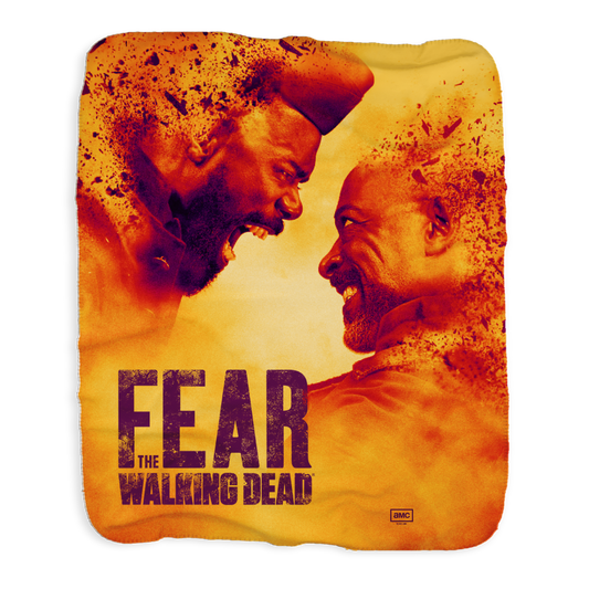 Fear The Walking Dead Season 7 Key Art Sherpa Blanket-2