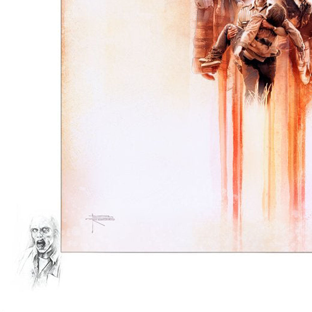The Walking Dead First Born Remarked Watercolor Giclee by Brian Rood