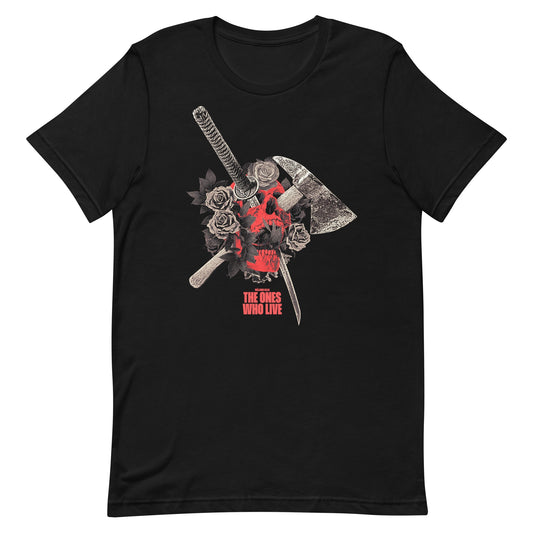 The Walking Dead: The Ones Who Live Floral Skull T-Shirt-0