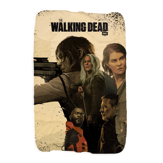 The Walking Dead Season 11B Key Art Sherpa Blanket-1