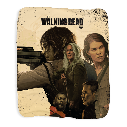 The Walking Dead Season 11B Key Art Sherpa Blanket-0