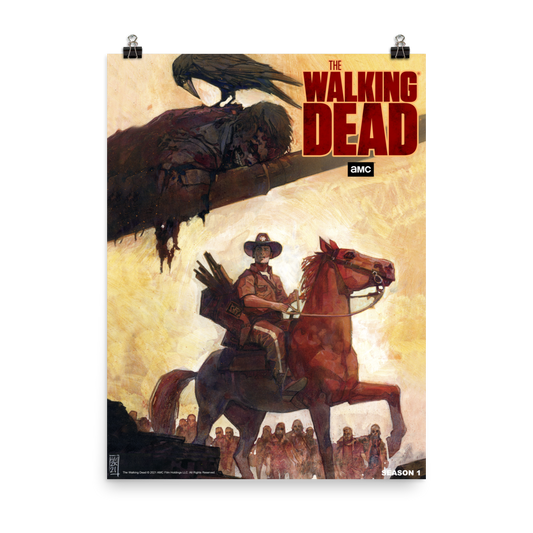 11 WEEKS OF TWD – SEASON 1 BY ALEX MALEEV – Premium Satin Poster-0