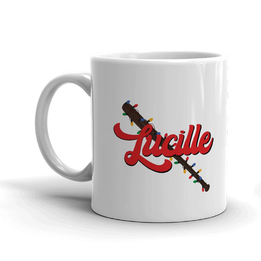 The Walking Dead Lucille Christmas Bat White Mug-0