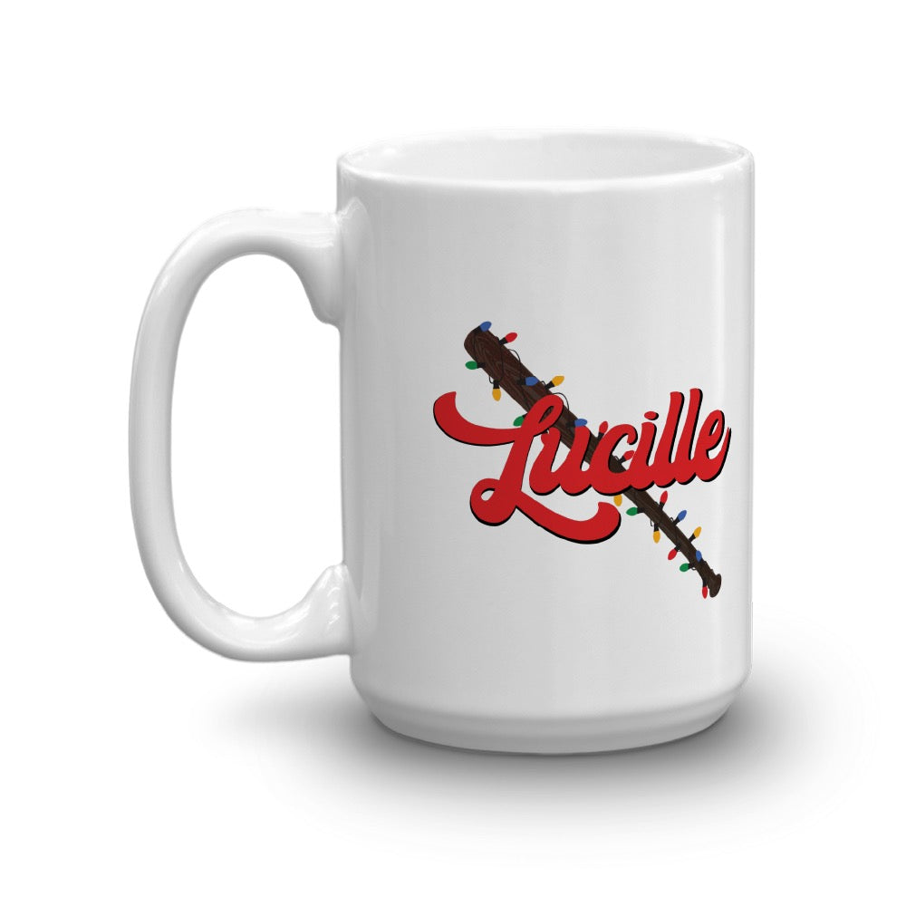 The Walking Dead Lucille Christmas Bat White Mug