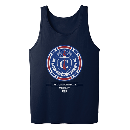 The Walking Dead Commonwealth Military Adult Tank Top-0
