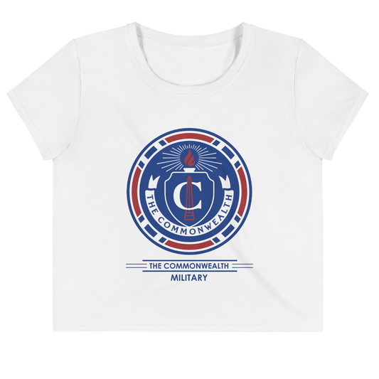 The Walking Dead Commonwealth Military Women's Cropped Tee-0