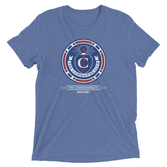 The Walking Dead Commonwealth Military Adult Tri-Blend T-Shirt-0