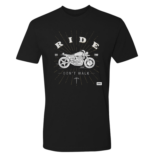 The Walking Dead Daryl Ride Don't Walk Adult Short Sleeve T-Shirt-0