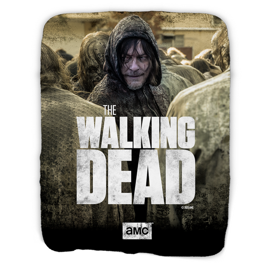 The Walking Dead Daryl Season 10 Sherpa Blanket-0