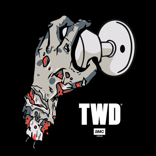The Walking Dead Doorknob Adult Tri-Blend T-Shirt-1