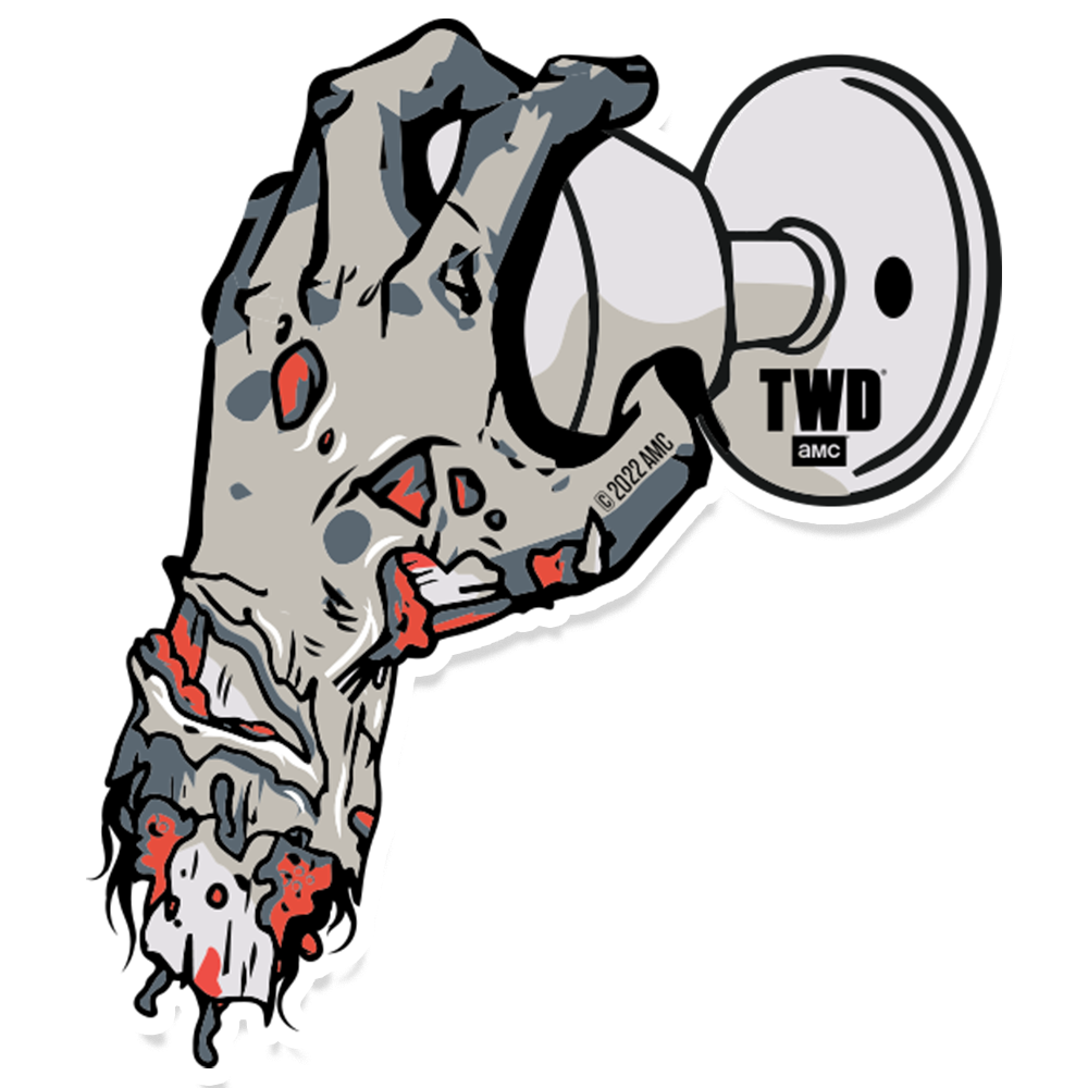 The Walking Dead Doorknob Removable Sticker