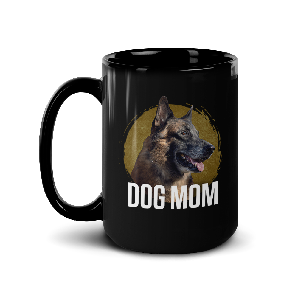 The Walking Dead Dog Mom Black Mug