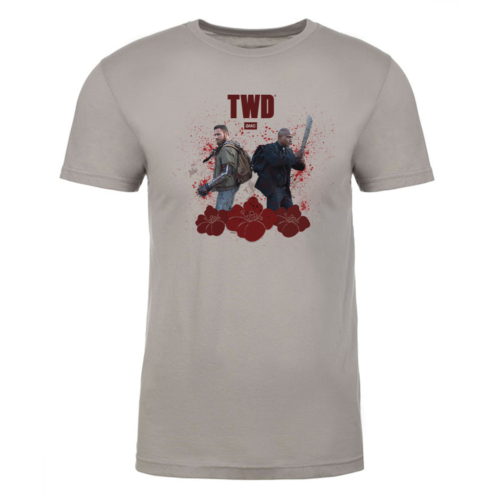 The Walking Dead Floral Adult Short Sleeve TShirt