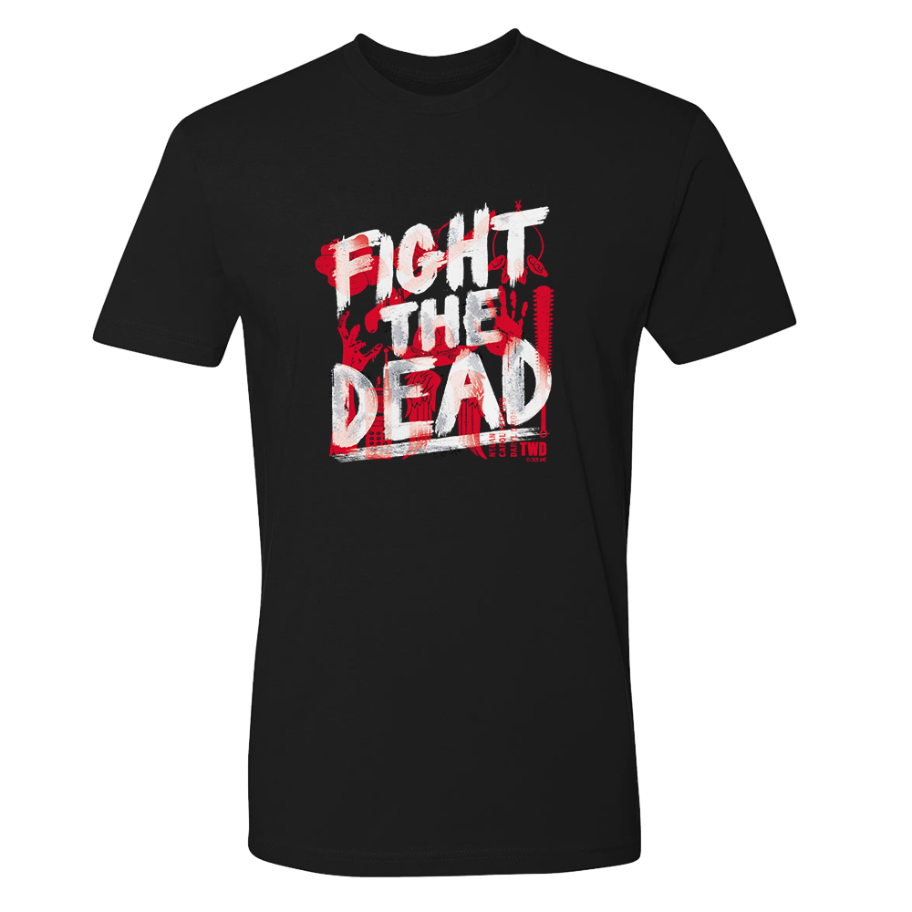 The Walking Dead Fight The Dead Adult Short Sleeve T-Shirt The Walking Dead Fight The Dead Adult Short Sleeve T-Shirt
