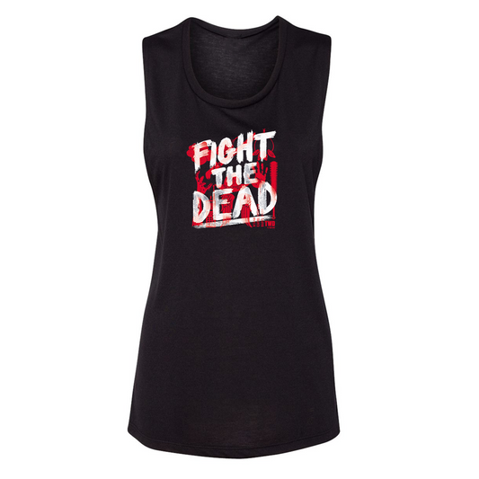 The Walking Dead Fight The Dead Women's Muscle Tank Top-0