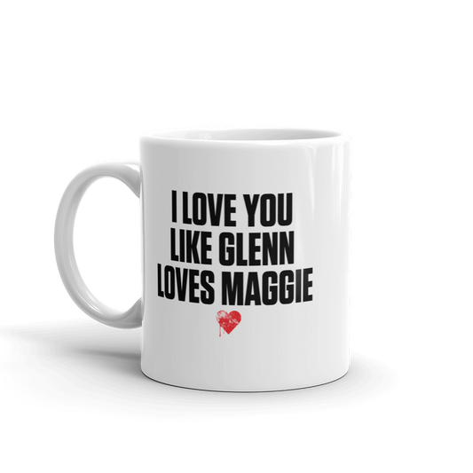 The Walking Dead Glenn Loves Maggie White Mug-2
