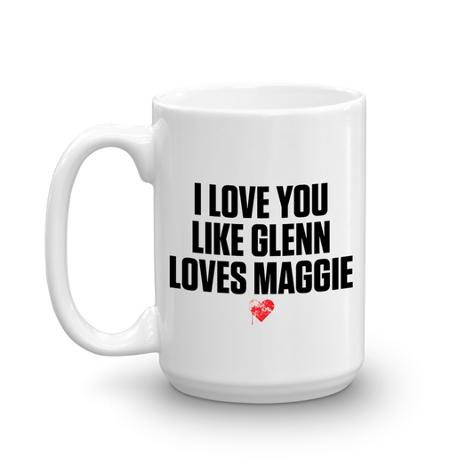 The Walking Dead Glenn Loves Maggie White Mug-4