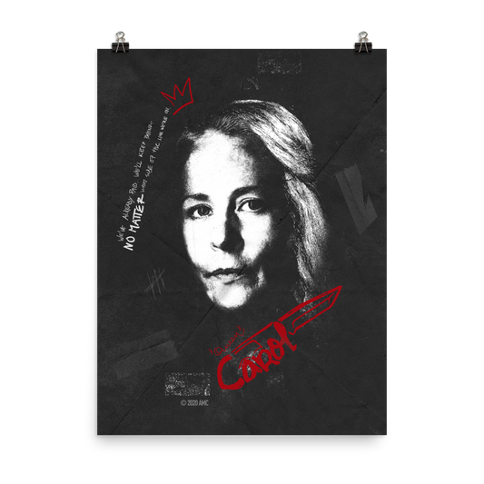 The Walking Dead Carol Graffiti Premium Satin Poster-0