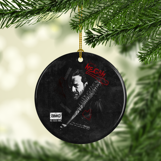 The Walking Dead Negan Graffiti Double-Sided Ornament-1