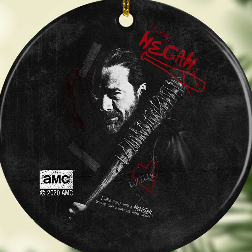 The Walking Dead Negan Graffiti Double-Sided Ornament