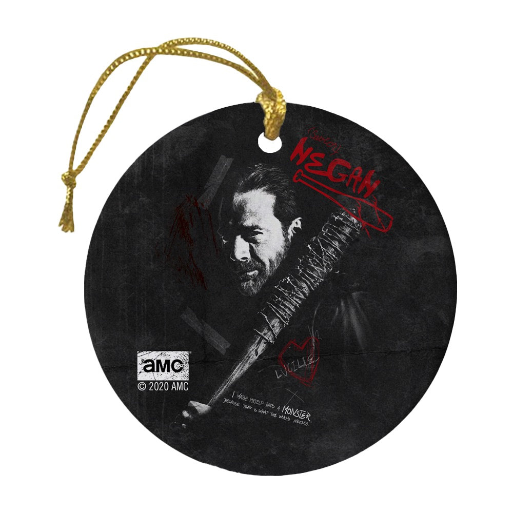 The Walking Dead Negan Graffiti Double-Sided Ornament