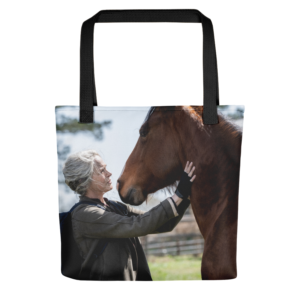 The Walking Dead Carol and Horse Premium Tote Bag