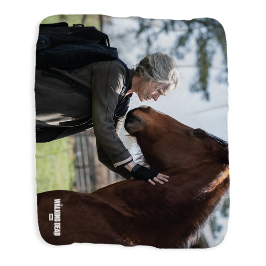 The Walking Dead Carol Season 11 Sherpa Blanket-2