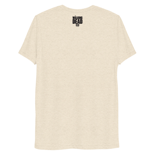 The Walking Dead Hilltop Collegiate Adult Tri-Blend T-Shirt-3