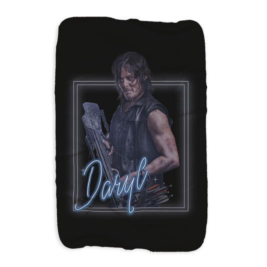 The Walking Dead Heartthrob Daryl Sherpa Blanket-0
