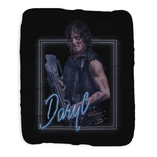 The Walking Dead Heartthrob Daryl Sherpa Blanket-1