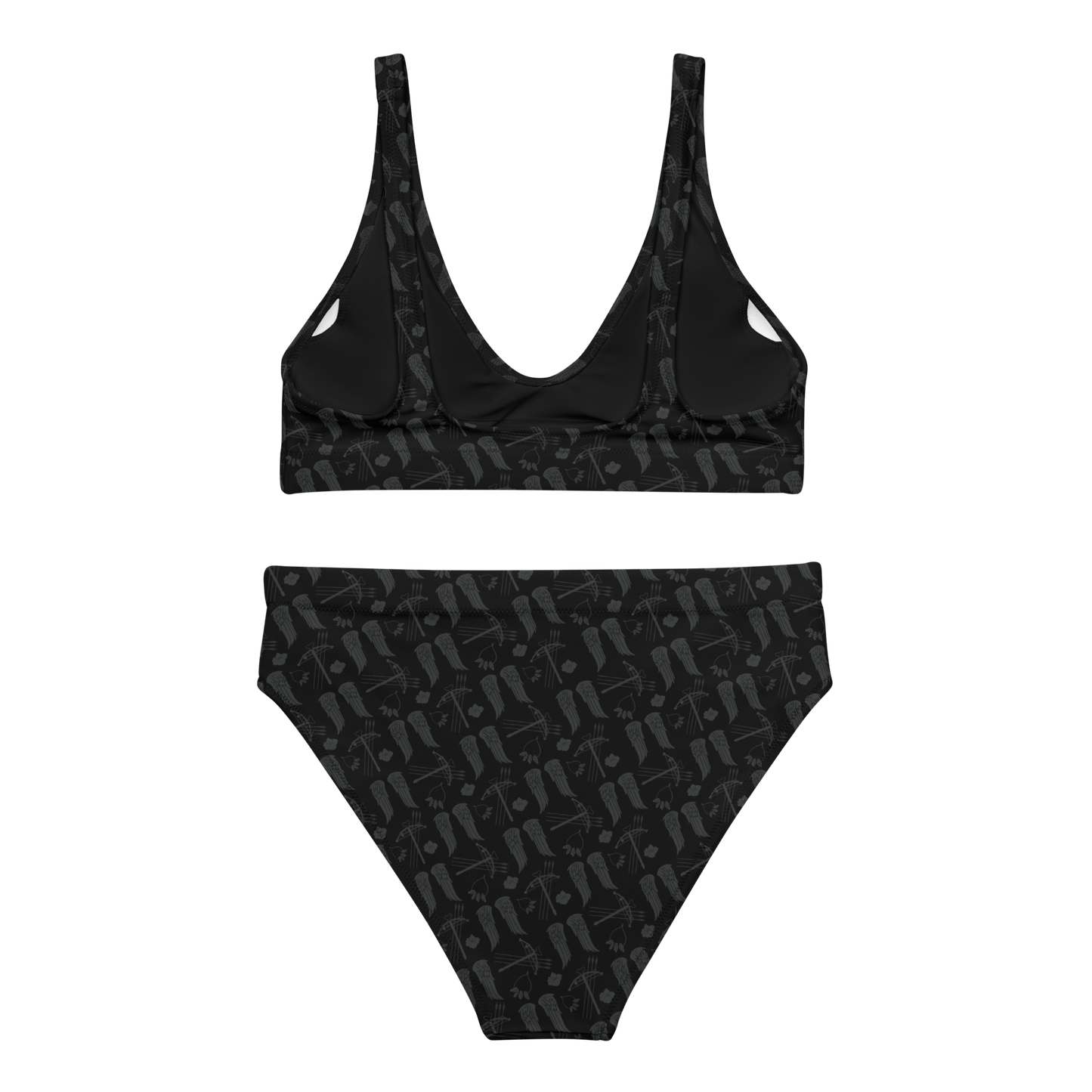 The Walking Dead Icons All Over Print Recycled High-Waisted Bikini