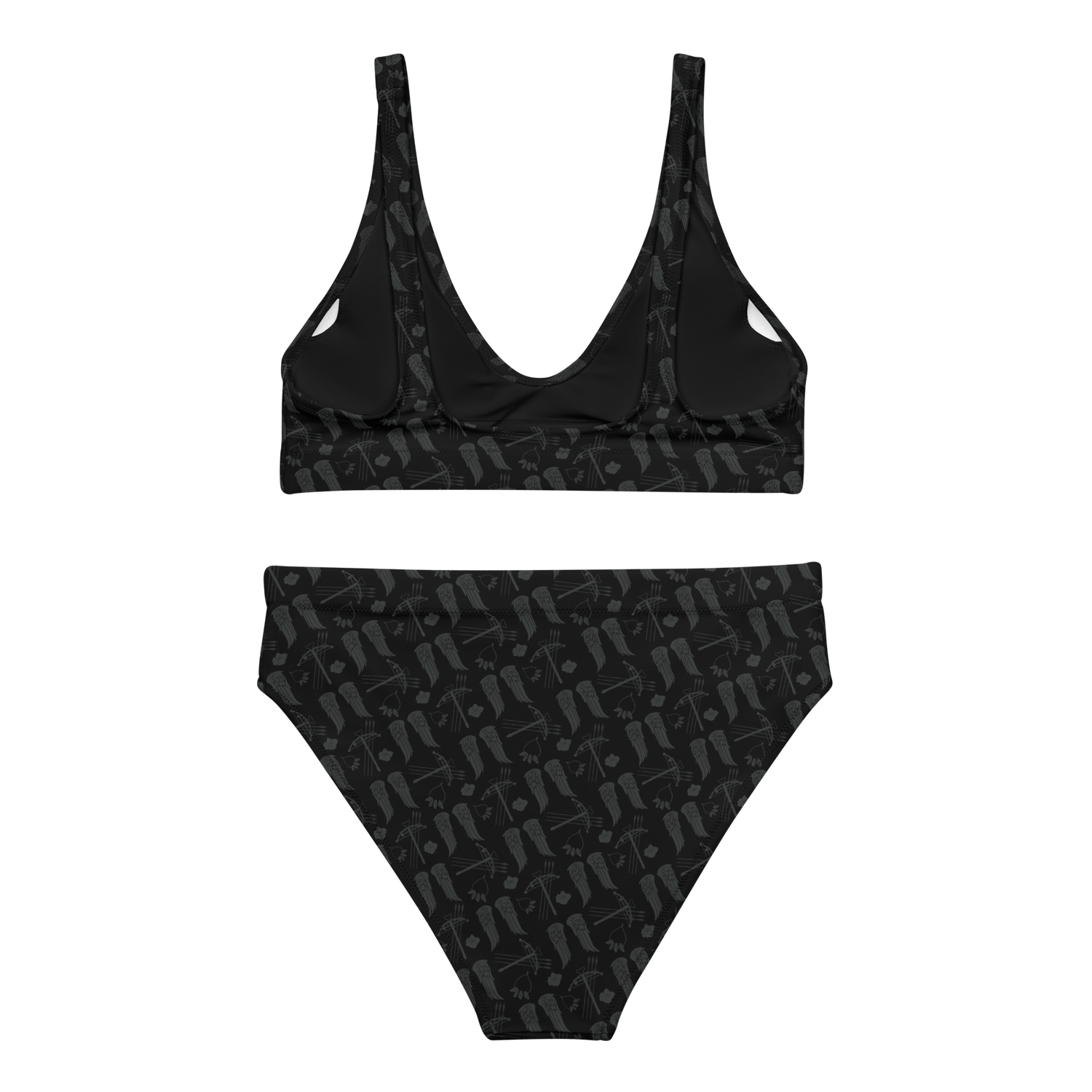 The Walking Dead Icons All Over Print Recycled High-Waisted Bikini