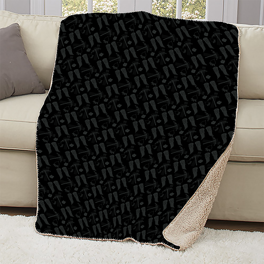 The Walking Dead Icons Sherpa Blanket 2 The Walking Dead Shop
