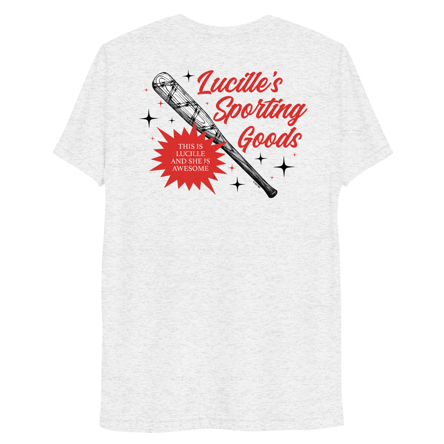 The Walking Dead Lucille's Sporting Goods Adult Tri-Blend T-Shirt