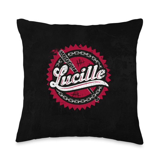The Walking Dead Lucille Throw Pillow-0