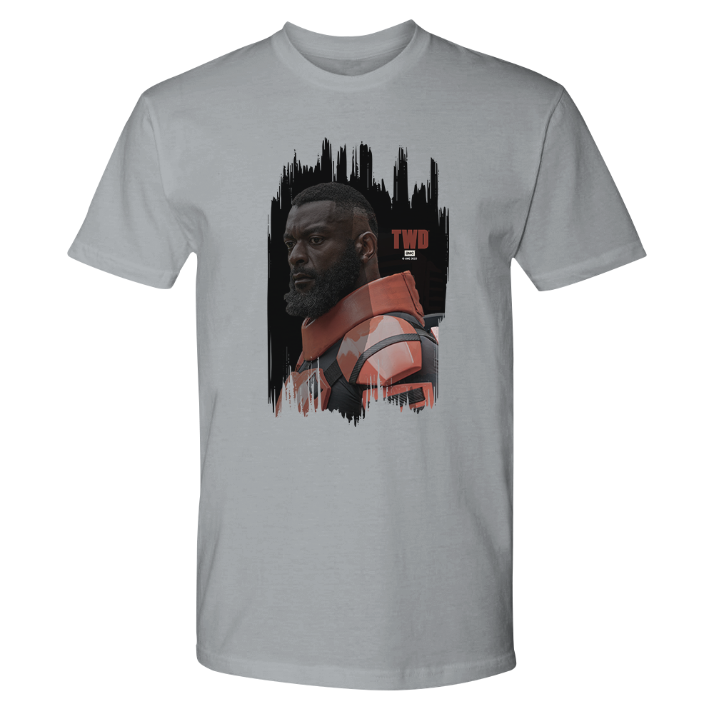 The Walking Dead Mercer Portrait Adult Short Sleeve T-Shirt