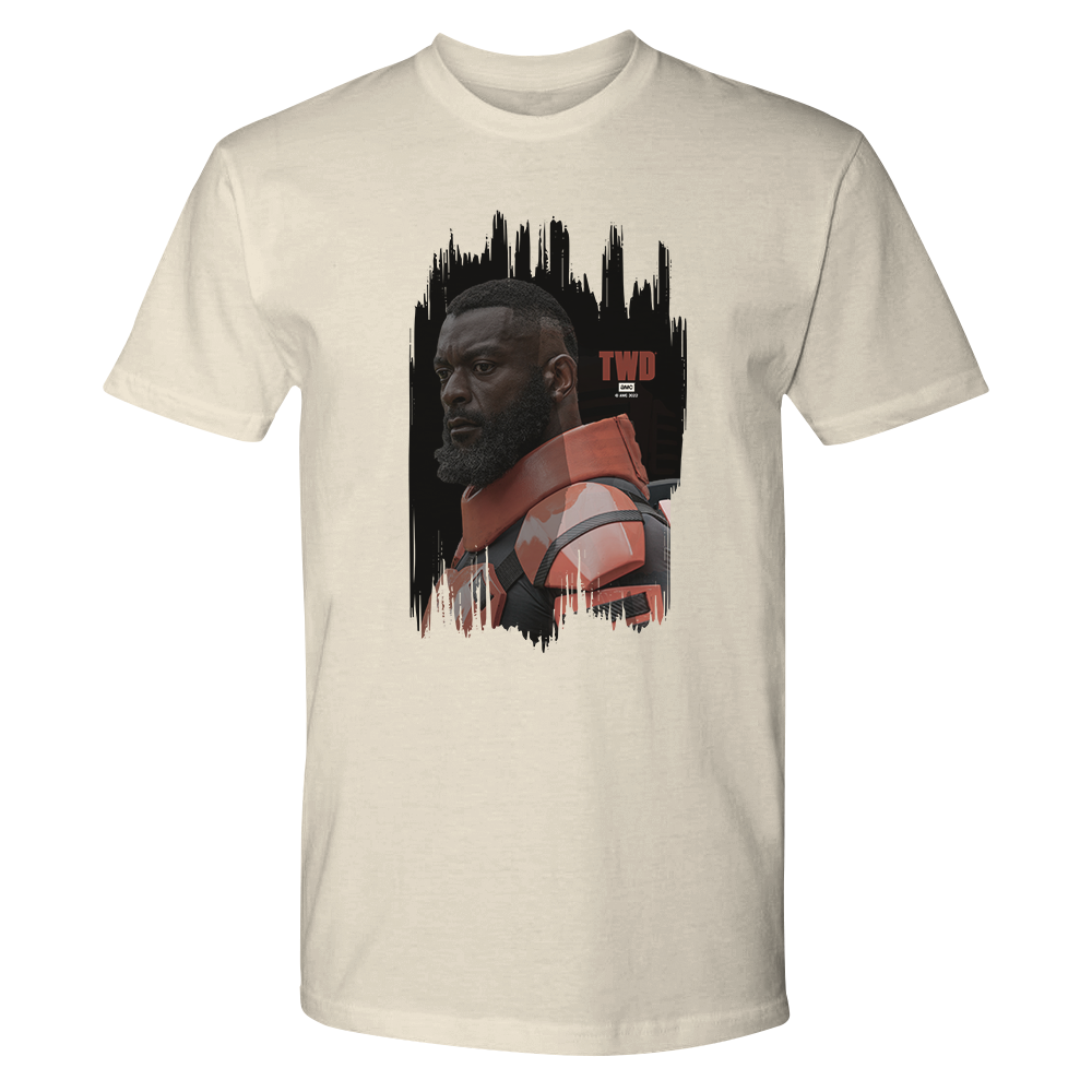 The Walking Dead Mercer Portrait Adult Short Sleeve T-Shirt