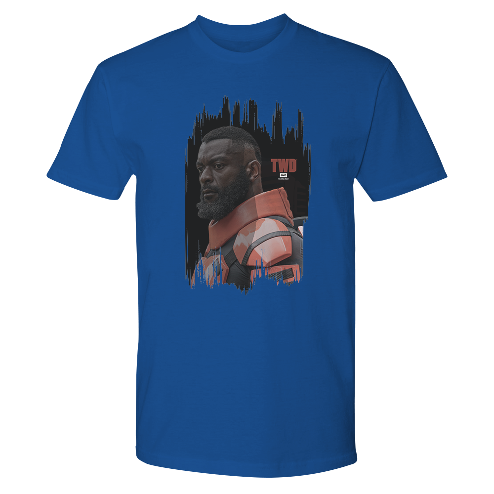 The Walking Dead Mercer Portrait Adult Short Sleeve T-Shirt