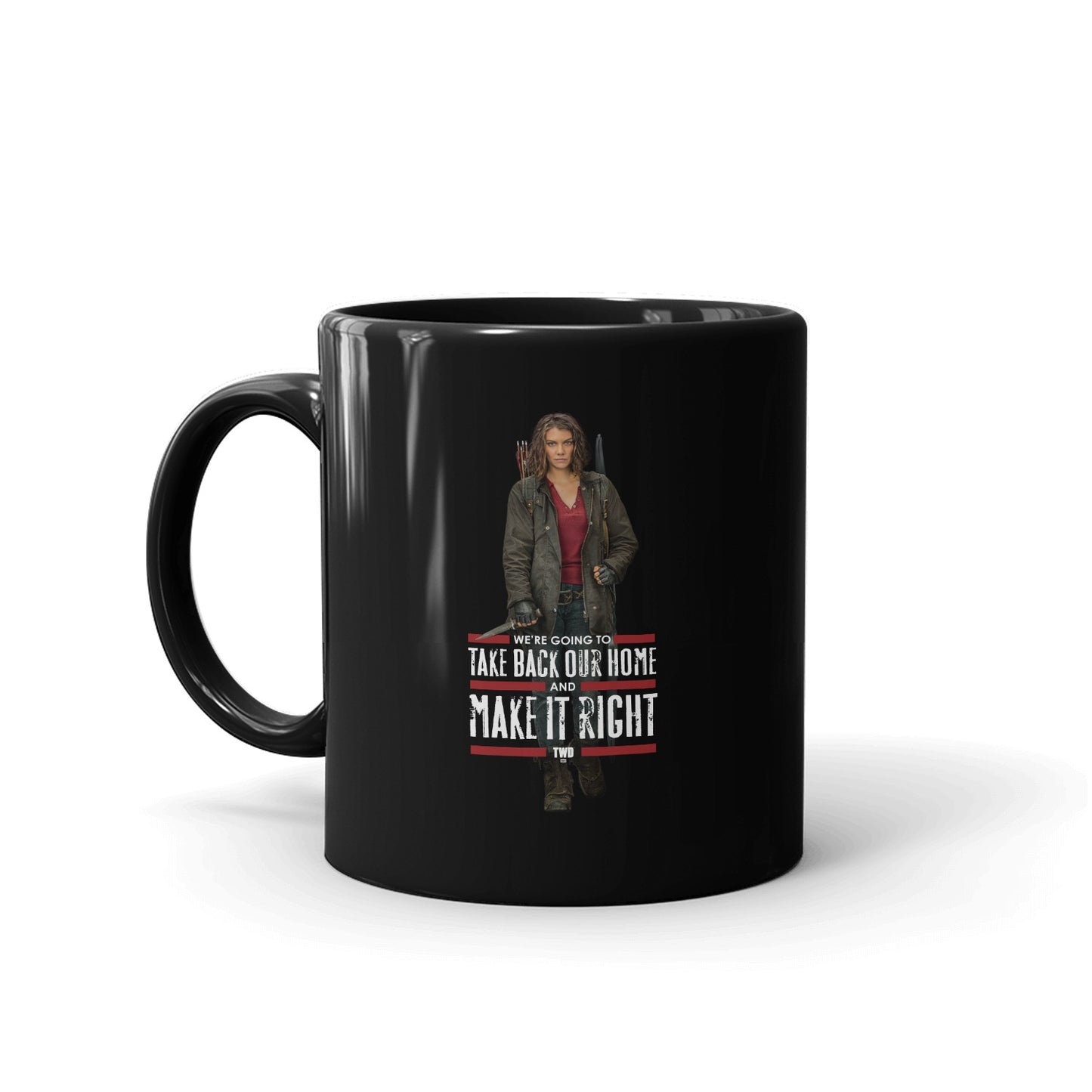 The Walking Dead Maggie Make It Right Black Mug