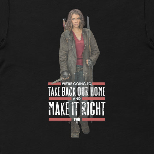 The Walking Dead Maggie Make It Right Adult Short Sleeve T-Shirt-1