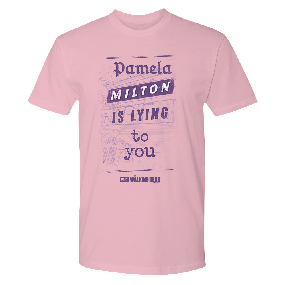 The Walking Dead Milton Newspaper Adult Short Sleeve T-Shirt